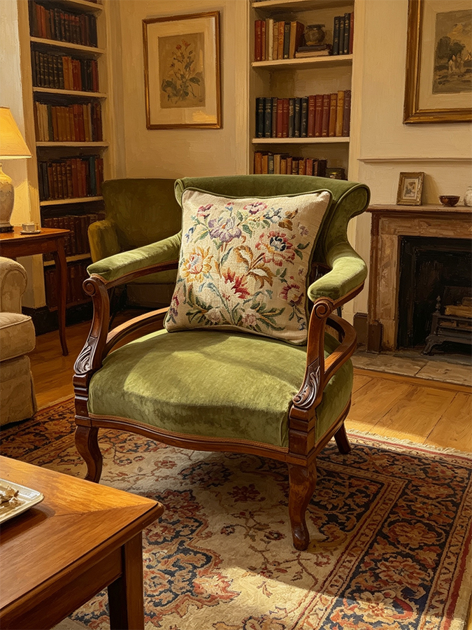 Chair in Living Room Green - 1200 x 900